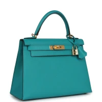 Hermes Kelly Sellier 28 Vert Verone Epsom Gold Hardware Hermes Kelly Sellier 28 Vert Verone Epsom Gold Hardware