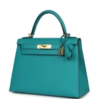 Hermes Kelly Sellier 28 Vert Verone Epsom Gold Hardware Hermes Kelly Sellier 28 Vert Verone Epsom Gold Hardware