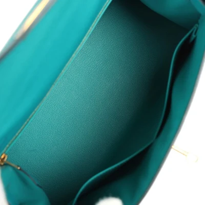 Hermes Kelly Sellier 28 Vert Verone Epsom Gold Hardware Hermes Kelly Sellier 28 Vert Verone Epsom Gold Hardware