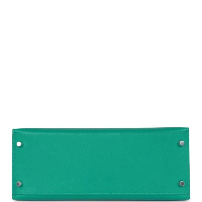 Hermes Kelly Sellier 28 Vert Verone Madame and Shiny Niloticus Crocodile Touch Palladium Hardware Hermes Kelly Sellier 28 Vert Verone Madame and Shiny Niloticus Crocodile Touch Palladium Hardware