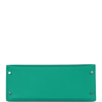 Hermes Kelly Sellier 28 Vert Verone Madame and Shiny Niloticus Crocodile Touch Palladium Hardware Hermes Kelly Sellier 28 Vert Verone Madame and Shiny Niloticus Crocodile Touch Palladium Hardware