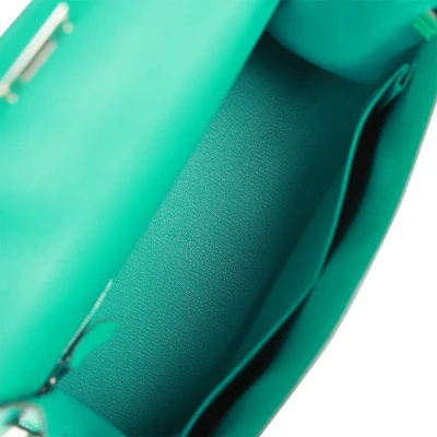 Hermes Kelly Sellier 28 Vert Verone Madame and Shiny Niloticus Crocodile Touch Palladium Hardware Hermes Kelly Sellier 28 Vert Verone Madame and Shiny Niloticus Crocodile Touch Palladium Hardware