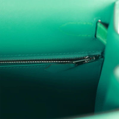 Hermes Kelly Sellier 28 Vert Verone Madame and Shiny Niloticus Crocodile Touch Palladium Hardware Hermes Kelly Sellier 28 Vert Verone Madame and Shiny Niloticus Crocodile Touch Palladium Hardware