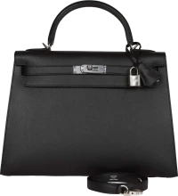 Hermes Kelly Sellier 32 Black Epsom Palladium Hardware Hermes Kelly Sellier 32 Black Epsom Palladium Hardware