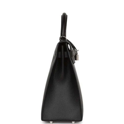Hermes Kelly Sellier 32 Black Epsom Palladium Hardware Hermes Kelly Sellier 32 Black Epsom Palladium Hardware