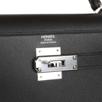 Hermes Kelly Sellier 32 Black Epsom Palladium Hardware Hermes Kelly Sellier 32 Black Epsom Palladium Hardware