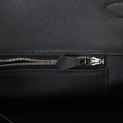 Hermes Kelly Voyage 50 Black Evercolor Palladium Hardware Hermes Kelly Voyage 50 Black Evercolor Palladium Hardware