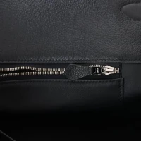 Hermes Kelly Voyage 50 Black Evercolor Palladium Hardware Hermes Kelly Voyage 50 Black Evercolor Palladium Hardware