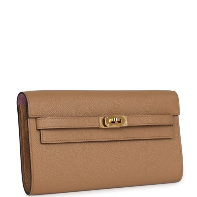 Hermes Kelly Wallet To Go Chai Verso Epsom Gold Hardware Hermes Kelly Wallet To Go Chai Verso Epsom Gold Hardware