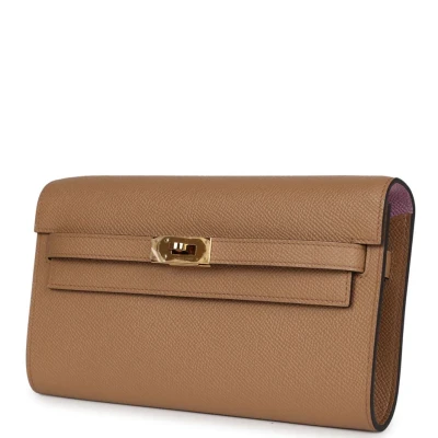 Hermes Kelly Wallet To Go Chai Verso Epsom Gold Hardware Hermes Kelly Wallet To Go Chai Verso Epsom Gold Hardware
