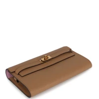 Hermes Kelly Wallet To Go Chai Verso Epsom Gold Hardware Hermes Kelly Wallet To Go Chai Verso Epsom Gold Hardware