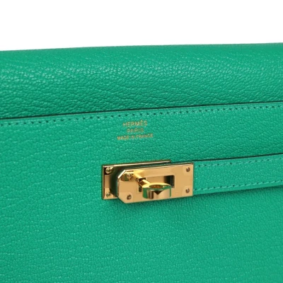 Hermes Kelly Wallet To Go Menthe Chevre Gold Hardware Hermes Kelly Wallet To Go Menthe Chevre Gold Hardware