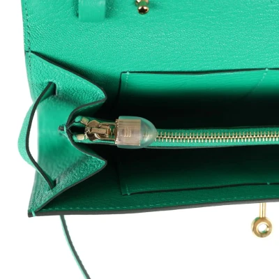 Hermes Kelly Wallet To Go Menthe Chevre Gold Hardware Hermes Kelly Wallet To Go Menthe Chevre Gold Hardware