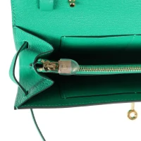 Hermes Kelly Wallet To Go Menthe Chevre Gold Hardware Hermes Kelly Wallet To Go Menthe Chevre Gold Hardware