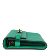 Hermes Kelly Wallet To Go Menthe Chevre Gold Hardware