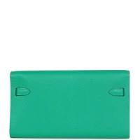 Hermes Kelly Wallet To Go Menthe Chevre Gold Hardware