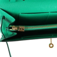 Hermes Kelly Wallet To Go Menthe Chevre Gold Hardware
