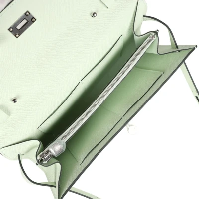 Hermes Kelly Wallet To Go Vert Fizz Epsom Palladium Hardware Hermes Kelly Wallet To Go Vert Fizz Epsom Palladium Hardware