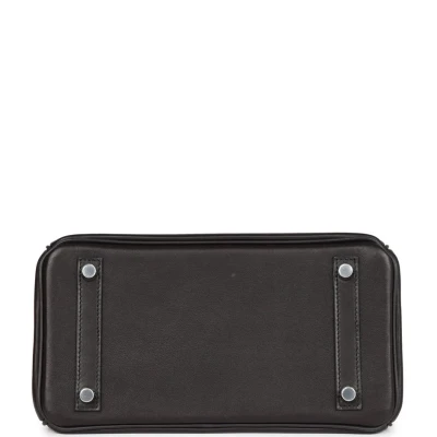Hermes Limited Edition Birkin Rock 25 Black Volupto Palladium Hardware