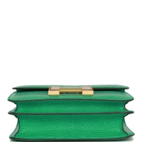 Hermes Mini Constance 18 Menthe Lizard Salvator Gold Hardware Hermes Mini Constance 18 Menthe Lizard Salvator Gold Hardware