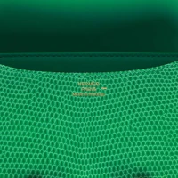 Hermes Mini Constance 18 Menthe Lizard Salvator Gold Hardware Hermes Mini Constance 18 Menthe Lizard Salvator Gold Hardware