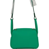 Hermes Mini Lindy Menthe Clemence Palladium Hardware Hermes Mini Lindy Menthe Clemence Palladium Hardware