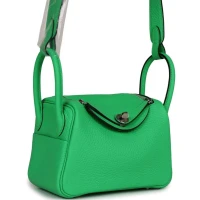 Hermes Mini Lindy Vert Comics Clemence Palladium Hardware Hermes Mini Lindy Vert Comics Clemence Palladium Hardware