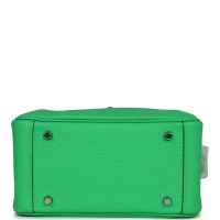 Hermes Mini Lindy Vert Comics Clemence Palladium Hardware Hermes Mini Lindy Vert Comics Clemence Palladium Hardware