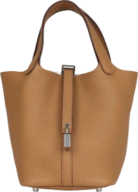 Hermes Picotin Lock 18 Biscuit Clemence Palladium Hardware Hermes Picotin Lock 18 Biscuit Clemence Palladium Hardware