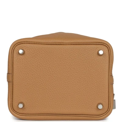 Hermes Picotin Lock 18 Biscuit Clemence Palladium Hardware Hermes Picotin Lock 18 Biscuit Clemence Palladium Hardware