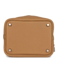 Hermes Picotin Lock 18 Biscuit Clemence Palladium Hardware Hermes Picotin Lock 18 Biscuit Clemence Palladium Hardware
