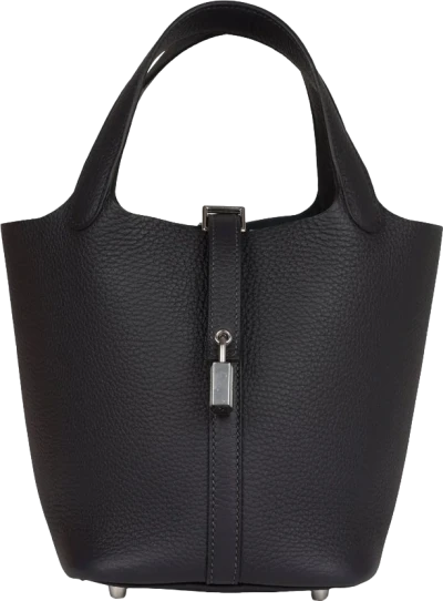 Hermes Picotin Lock 18 Caban Clemence Palladium Hardware Hermes Picotin Lock 18 Caban Clemence Palladium Hardware