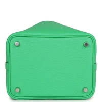 Hermes Picotin Lock 18 Vert Comics Clemence Palladium Hardware Hermes Picotin Lock 18 Vert Comics Clemence Palladium Hardware