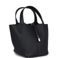 Hermes Picotin Lock 22 Caban Clemence Palladium Hardware
