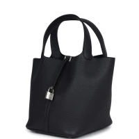 Hermes Picotin Lock 22 Caban Clemence Palladium Hardware