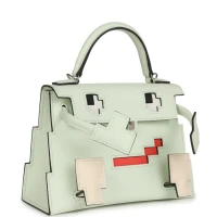 Hermes "Quelle Idolle" Picto Kelly Doll Vert Fizz Epsom Palladium Hardware Hermes "Quelle Idolle" Picto Kelly Doll Vert Fizz Epsom Palladium Hardware