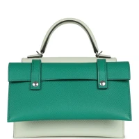 Hermes "Quelle Idolle" Picto Kelly Doll Vert Fizz Epsom Palladium Hardware Hermes "Quelle Idolle" Picto Kelly Doll Vert Fizz Epsom Palladium Hardware
