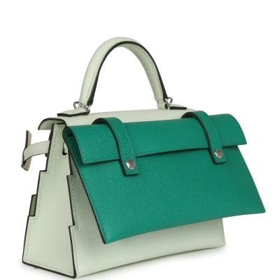Hermes "Quelle Idolle" Picto Kelly Doll Vert Fizz Epsom Palladium Hardware Hermes "Quelle Idolle" Picto Kelly Doll Vert Fizz Epsom Palladium Hardware