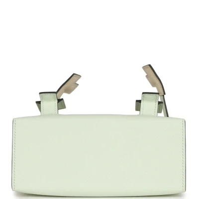 Hermes "Quelle Idolle" Picto Kelly Doll Vert Fizz Epsom Palladium Hardware Hermes "Quelle Idolle" Picto Kelly Doll Vert Fizz Epsom Palladium Hardware
