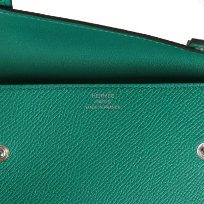 Hermes "Quelle Idolle" Picto Kelly Doll Vert Fizz Epsom Palladium Hardware Hermes "Quelle Idolle" Picto Kelly Doll Vert Fizz Epsom Palladium Hardware