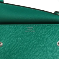 Hermes "Quelle Idolle" Picto Kelly Doll Vert Fizz Epsom Palladium Hardware Hermes "Quelle Idolle" Picto Kelly Doll Vert Fizz Epsom Palladium Hardware