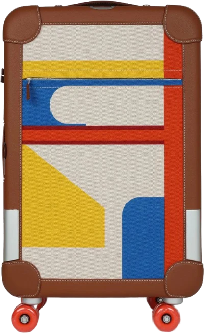 Hermes R.M.S. Cabine 55 Rolling Suitcase Multicolor Canvas Hermes R.M.S. Cabine 55 Rolling Suitcase Multicolor Canvas