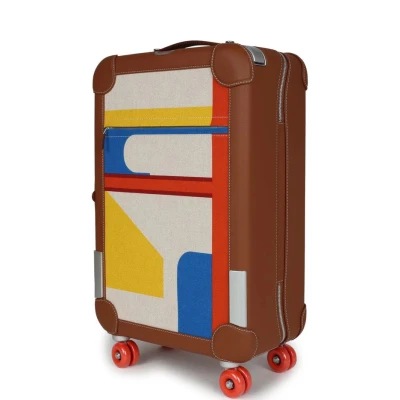 Hermes R.M.S. Cabine 55 Rolling Suitcase Multicolor Canvas Hermes R.M.S. Cabine 55 Rolling Suitcase Multicolor Canvas