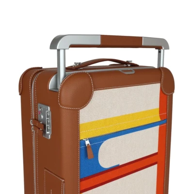 Hermes R.M.S. Cabine 55 Rolling Suitcase Multicolor Canvas Hermes R.M.S. Cabine 55 Rolling Suitcase Multicolor Canvas