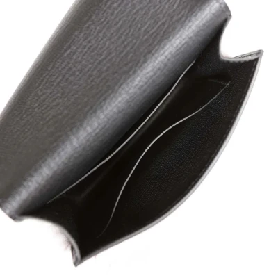 Hermes Roulis Slim Wallet Black Chevre Mysore Palladium Hardware Hermes Roulis Slim Wallet Black Chevre Mysore Palladium Hardware