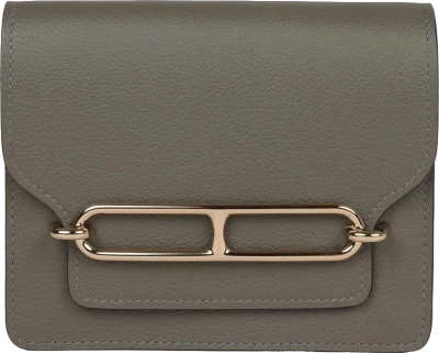 Hermes Roulis Slim Wallet Gris Meyer Evercolor Permabrass Hardware Hermes Roulis Slim Wallet Gris Meyer Evercolor Permabrass Hardware