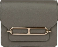 Hermes Roulis Slim Wallet Gris Meyer Evercolor Permabrass Hardware Hermes Roulis Slim Wallet Gris Meyer Evercolor Permabrass Hardware