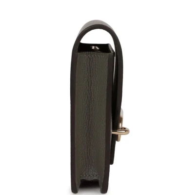 Hermes Roulis Slim Wallet Gris Meyer Evercolor Permabrass Hardware Hermes Roulis Slim Wallet Gris Meyer Evercolor Permabrass Hardware