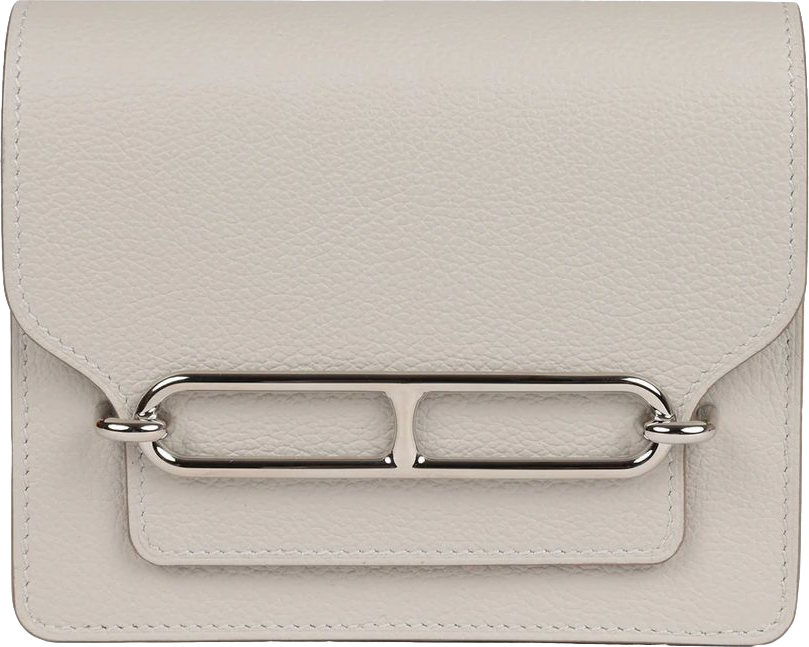 Hermes Roulis Slim Wallet Gris Perle Evercolor Palladium Hardware