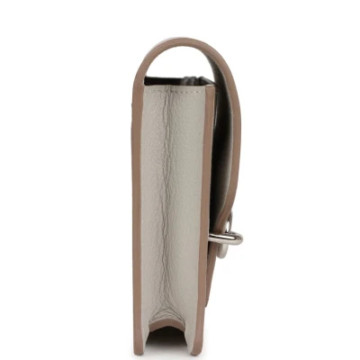 Hermes Roulis Slim Wallet Gris Perle Evercolor Palladium Hardware